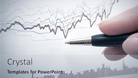  Presentation with financial market - PPT layouts featuring financial-graphs-analysis-stock-market background and a light gray colored foreground