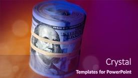  Presentation with rubber - Audience pleasing slide set consisting of financial-image-of-close-up backdrop and a violet colored foreground