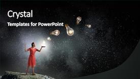  Presentation with book - Slide deck enhanced with financial literacy - girl holding opened book background and a black colored foreground