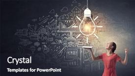  Presentation with financial literacy - Slide set featuring financial literacy - young emotional woman in red background and a dark gray colored foreground