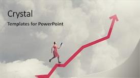  Presentation with financial literacy - Colorful PPT theme enhanced with financial literacy - young woman in red dress backdrop and a light gray colored foreground