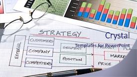  Presentation with organization charts - Amazing presentation theme having financial outlook - business strategy organizational charts backdrop and a lemonade colored foreground