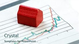  Presentation with real estate - Theme featuring financial outlook - real estate concept with improving background and a sky blue colored foreground