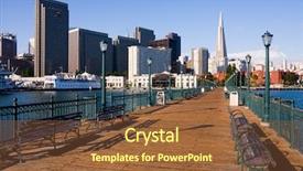  Presentation with san francisco - Colorful PPT layouts enhanced with financial pyramid - pier 7 in san francisco backdrop and a tawny brown colored foreground