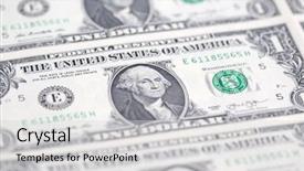  Presentation with credit and collection - Audience pleasing slide deck consisting of financial pyramid - us 1 dollar banknote collection backdrop and a light gray colored foreground