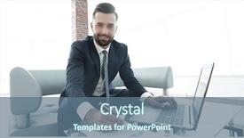  Presentation with graphics - Beautiful slides featuring financial ratio analysis - businessman working with business graphics backdrop and a ocean colored foreground