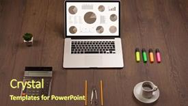  Presentation with financial analysis - Audience pleasing PPT layouts consisting of financial ratio analysis - pie chart graph icons backdrop and a  colored foreground