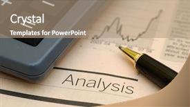  Presentation with financial analysis - Slide deck featuring financial ratios - business analysis background and a coral colored foreground