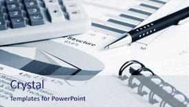  Presentation with financial accounting - Presentation consisting of financial report - accounting background and a lemonade colored foreground