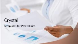  Presentation with business report - Amazing PPT theme having financial report - business office tax school backdrop and a sky blue colored foreground