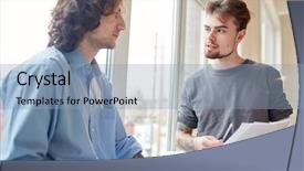  Presentation with financial report - Cool new presentation theme with financial report together in team backdrop and a  colored foreground