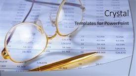  Presentation with financial report - Cool new PPT layouts with coconut palms and blue sky background thailand backdrop and a gold colored foreground