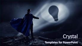  Presentation with super hero - Presentation having financial rescue - strong and powerful as super background and a wine colored foreground