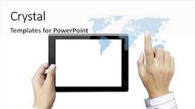  Presentation with touch screen accessible for disable students - PPT layouts enhanced with financial review - touch screen touch- tablet background and a white colored foreground