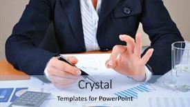  Presentation with organization charts - Slides enhanced with financial security - workplace businessman charts securities charts background and a light blue colored foreground