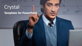  Presentation with late - PPT theme enhanced with financial-specialist-working-late and a gray colored foreground