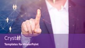  Presentation with financial analysis - Presentation with financial-statistics-analysis-and-financial background and a violet colored foreground