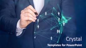  Presentation with financial analysis - Cool new presentation theme with financial-statistics-analysis-and-financial backdrop and a ocean colored foreground