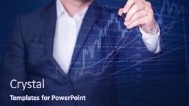  Presentation with financial analysis - PPT theme enhanced with financial-statistics-analysis-and-financial background and a navy blue colored foreground