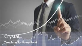  Presentation with financial crime - Presentation theme consisting of financial symbols coming from han background and a  colored foreground