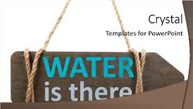  Presentation with signboard - PPT theme consisting of find direction sign boards - save water concept wooden signboard background and a  colored foreground