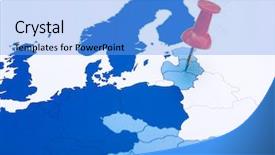  Presentation with europe - Slides featuring find follow direction - northeastern europe background and a  colored foreground
