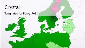  Presentation with scandinavia - Audience pleasing PPT theme consisting of find follow direction - sweden northern europe scandinavia map backdrop and a sky blue colored foreground