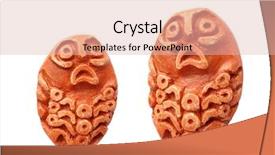  Presentation with ancient - Presentation theme having find god - figurines ancient idols background and a  colored foreground