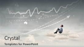  Presentation with smiling paramedic sitting in ambulance - Slides featuring find god - smiling young businessman sitting alone background and a  colored foreground