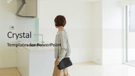  Presentation with room - PPT layouts having find house - listing of room findings background and a  colored foreground