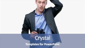  Presentation with face head in anatomy - Slide deck having find mistakes - young handsome blond man looking background and a ocean colored foreground