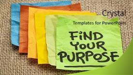  Presentation with purpose - Amazing presentation design having find your purpose - motivational reminder backdrop and a coral colored foreground