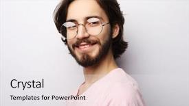  Presentation with find - Slides with find suitable well paid background and a white colored foreground