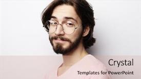  Presentation with find - Presentation theme having find suitable well paid background and a coral colored foreground