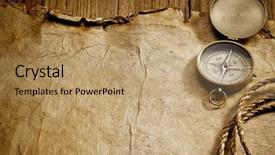  Presentation with old paper - Cool new presentation theme with find way - close up view backdrop and a coral colored foreground