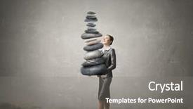  Presentation with find - Amazing presentation theme having find your inner balance mixed backdrop and a gray colored foreground