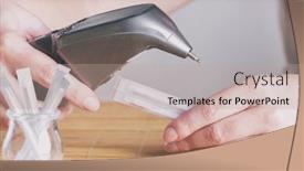  Presentation with acupuncture - Presentation design having finding-an-acupuncture-point background and a coral colored foreground