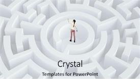  Presentation with solution - Cool new presentation theme with wise women - finding effective solution mixed media backdrop and a light gray colored foreground