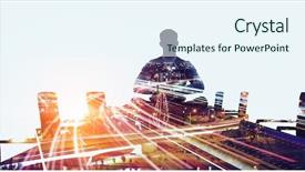  Presentation with balance - Colorful PPT layouts enhanced with finding inner balance mixed media backdrop and a sky blue colored foreground