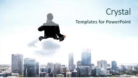  Presentation with balance - PPT layouts featuring finding inner balance mixed media background and a  colored foreground