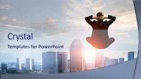  Presentation with balance - Slides with finding inner balance mixed media background and a  colored foreground