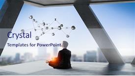  Presentation with balance - Amazing slides having finding inner balance mixed media backdrop and a  colored foreground