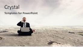  Presentation with balance - Presentation having finding inner balance mixed media background and a  colored foreground