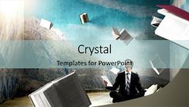  Presentation with balance - Audience pleasing slide deck consisting of finding inner balance mixed media backdrop and a  colored foreground