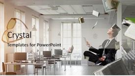  Presentation with balance - Audience pleasing theme consisting of finding inner balance mixed media backdrop and a lemonade colored foreground