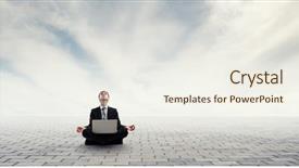  Presentation with balance - Amazing theme having finding inner balance mixed media backdrop and a  colored foreground