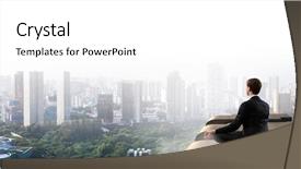  Presentation with balance - Presentation design having finding inner balance mixed media background and a white colored foreground