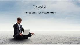  Presentation with balance - PPT layouts having finding-inner-balance-mixed-media background and a lemonade colored foreground