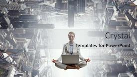  Presentation with balance - Theme featuring finding-inner-balance-mixed-media background and a light gray colored foreground