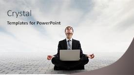  Presentation with balance - Audience pleasing PPT layouts consisting of finding-inner-balance-mixed-media backdrop and a light gray colored foreground